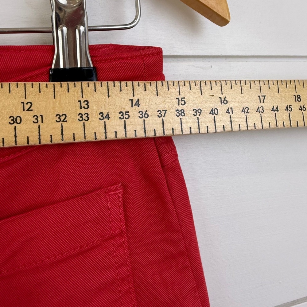 Marine Layer BRIDGET Red Wide‎ Leg Cropped Pants High Waisted WOMEN 4 - Picture 7 of 11